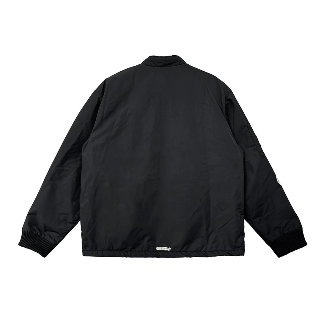 Chrome Hearts Triple Cross Patch Racing Jacket Black