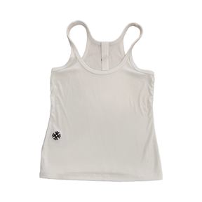 Chrome Hearts Embroidered Ribbed Tank Top White