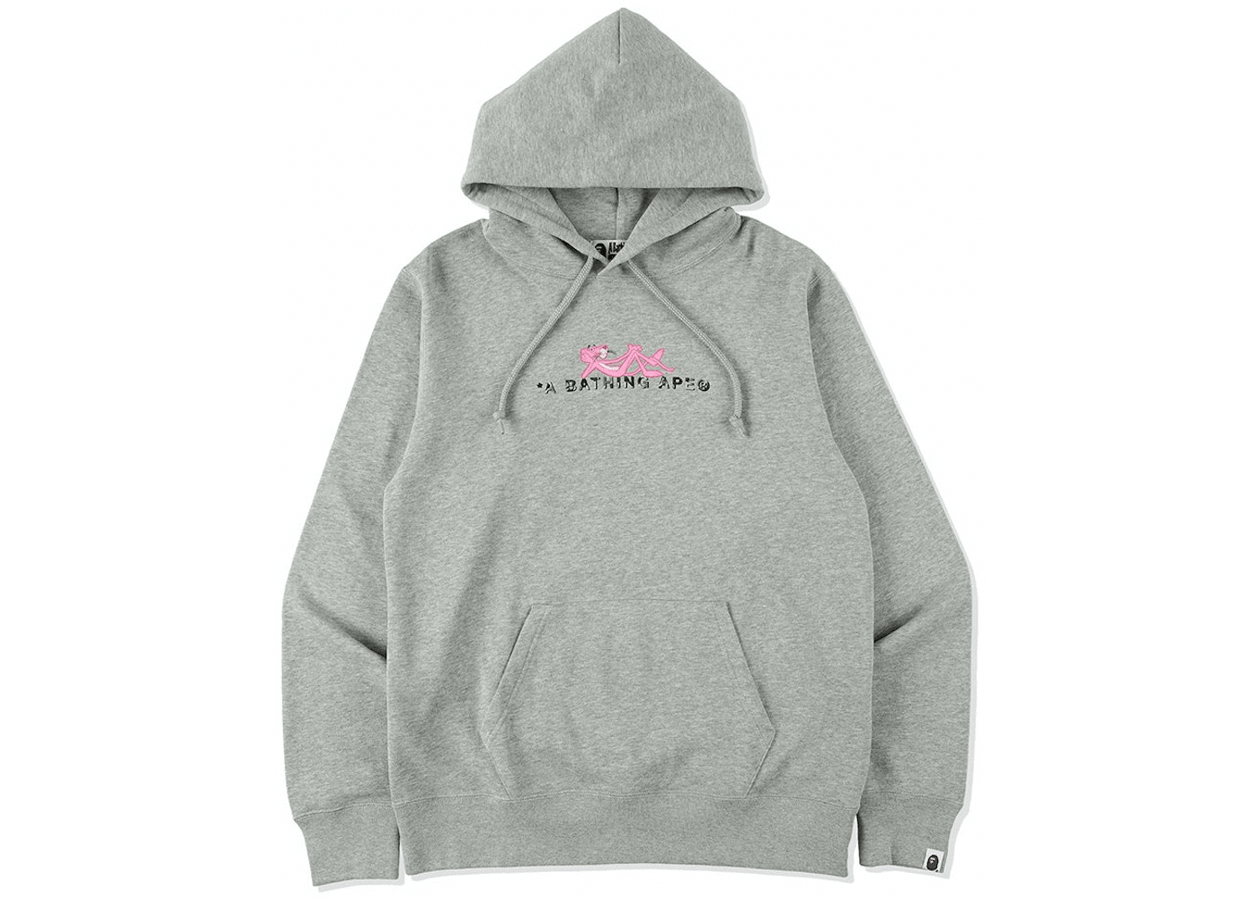 Bape X Pink Panther Pullover Hoodie Gray