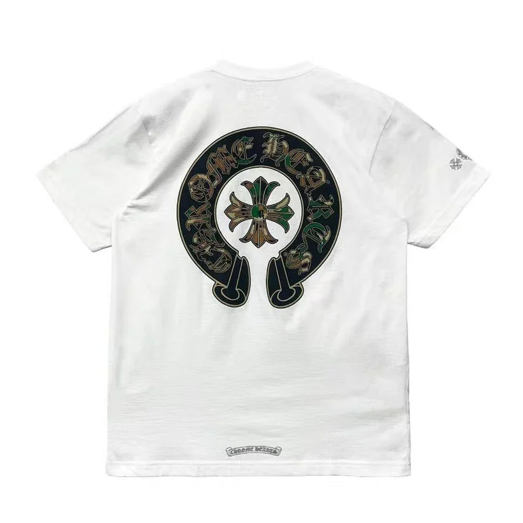Chrome Hearts Camo Horseshoe Pocket T-Shirt White