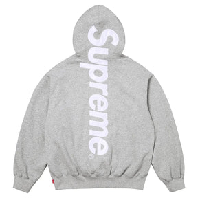 Supreme Satin Appliqué Hoodie Heather Grey