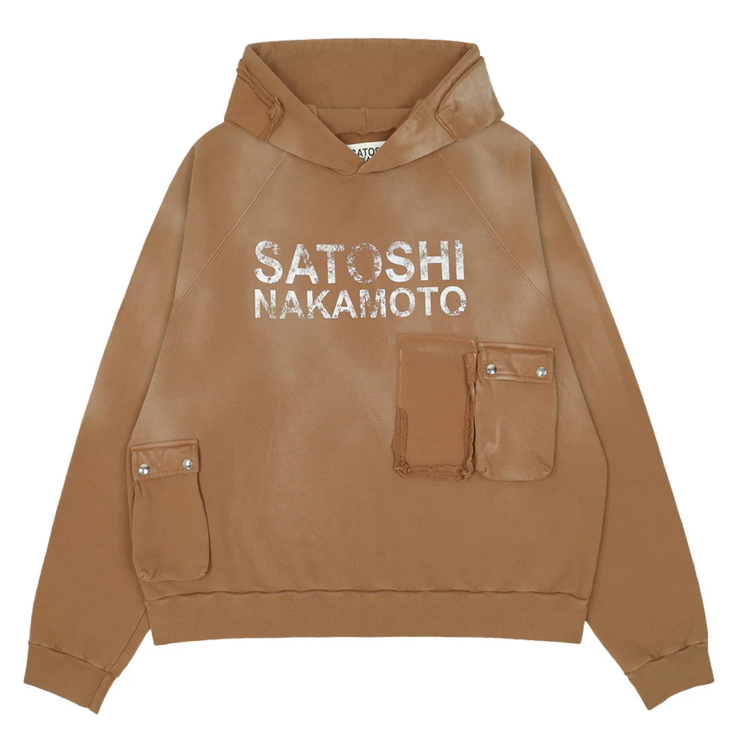Satoshi Nakamoto 'Satoshi' Cargo Hoodie Brown