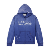 Satoshi Nakamoto Luke Logo Paint Splatter Zip Up Hoodie