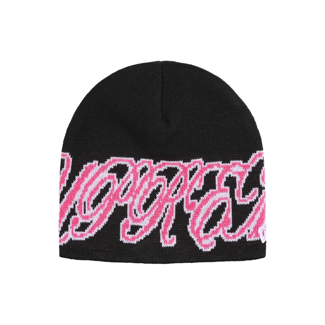 Supreme New Era® Cursive Beanie Black
