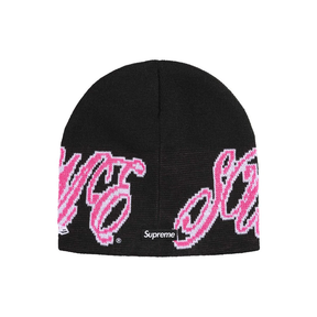 Supreme New Era® Cursive Beanie Black