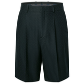 Louis Vuitton Black Mini Monogram Silk-Cotton Blend Shorts