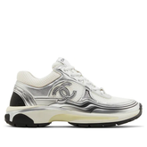 Chanel CC Trainers Silver