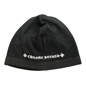 Chrome Hearts Cross Logo Skull Cap Beanie Black/White