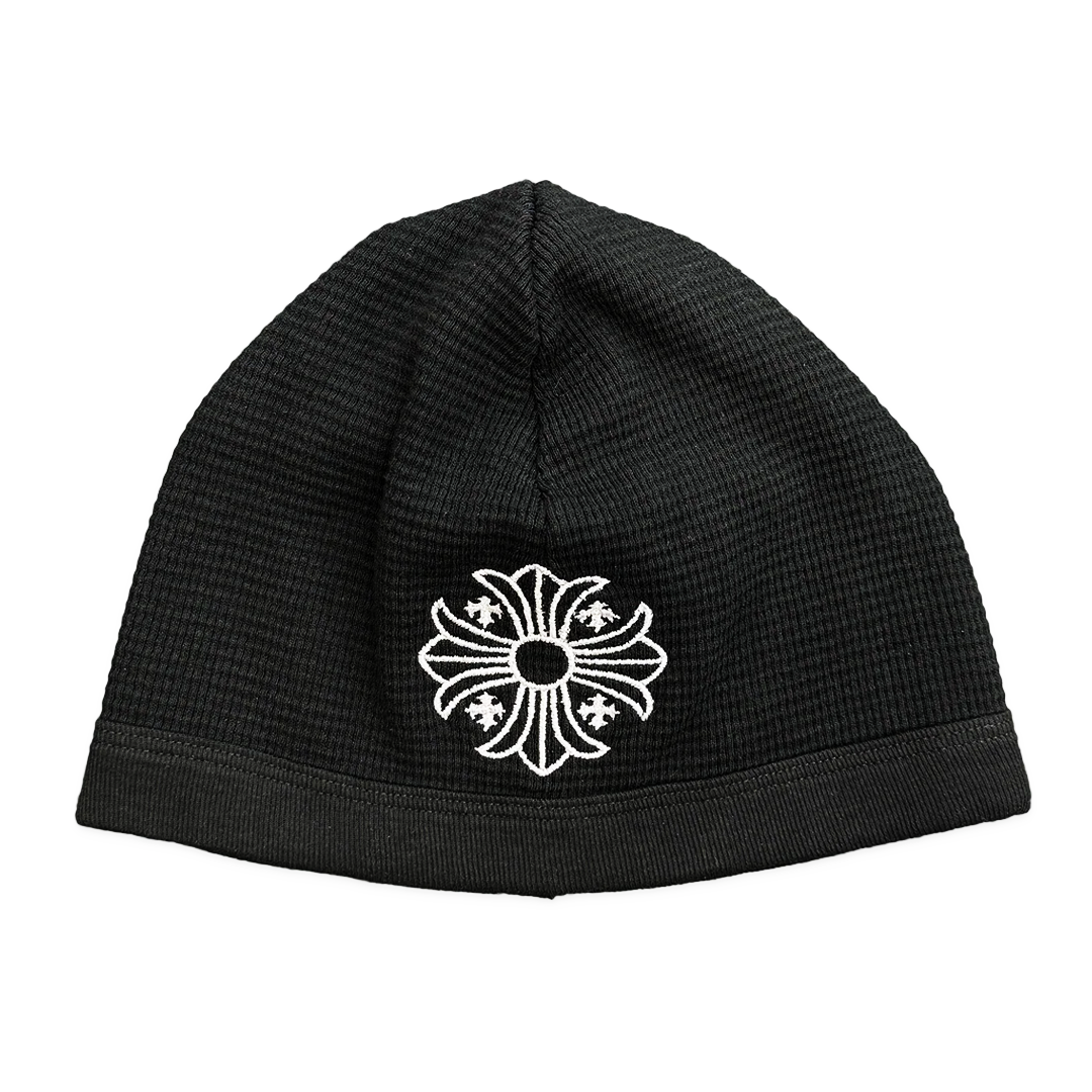 Chrome Hearts Cross Logo Skull Cap Beanie Black/White