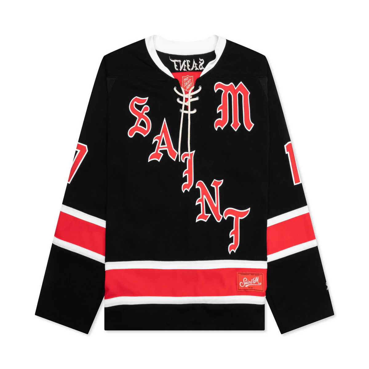 Saint Michael Hockey Jersey Black/Red