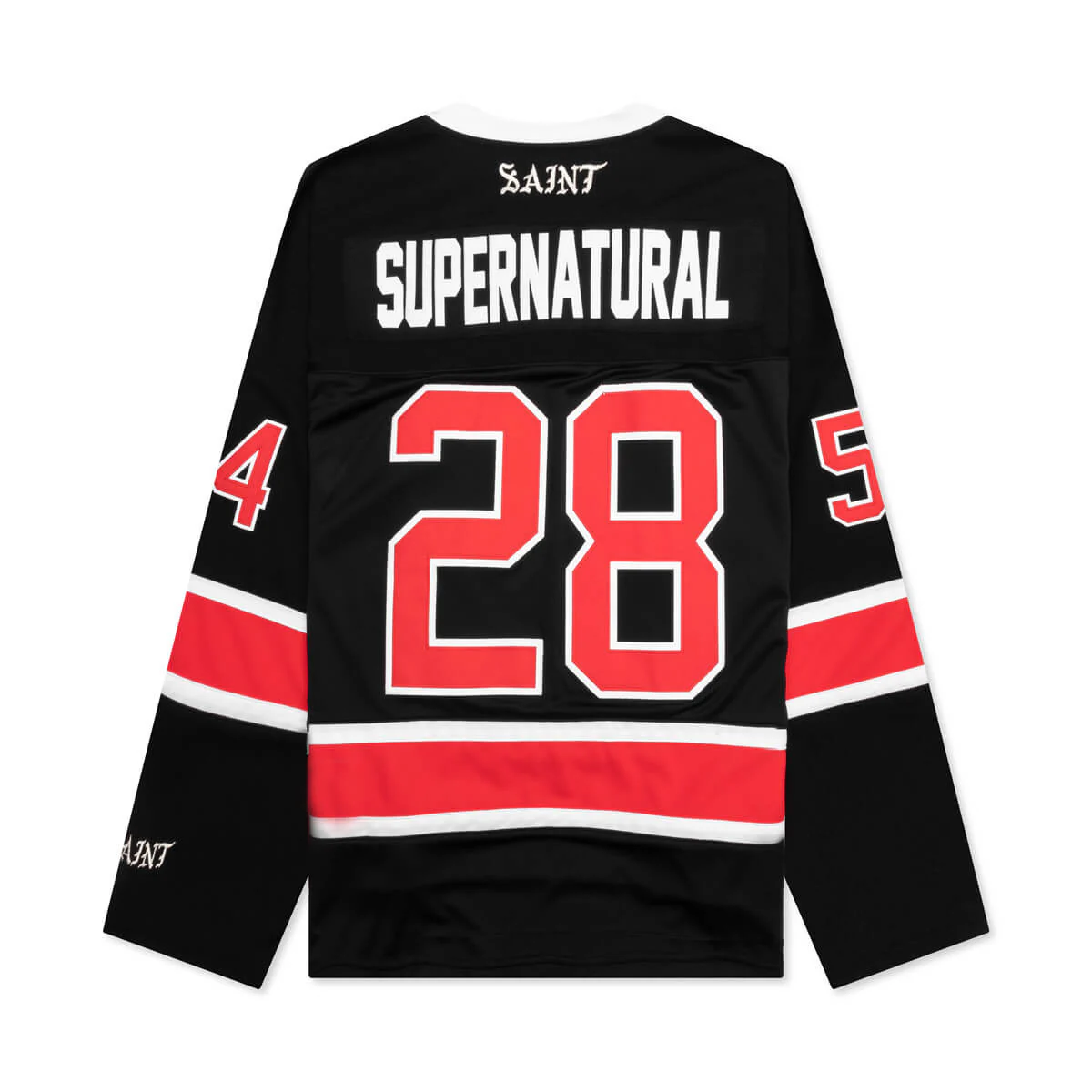 Saint Michael Hockey Jersey Black/Red