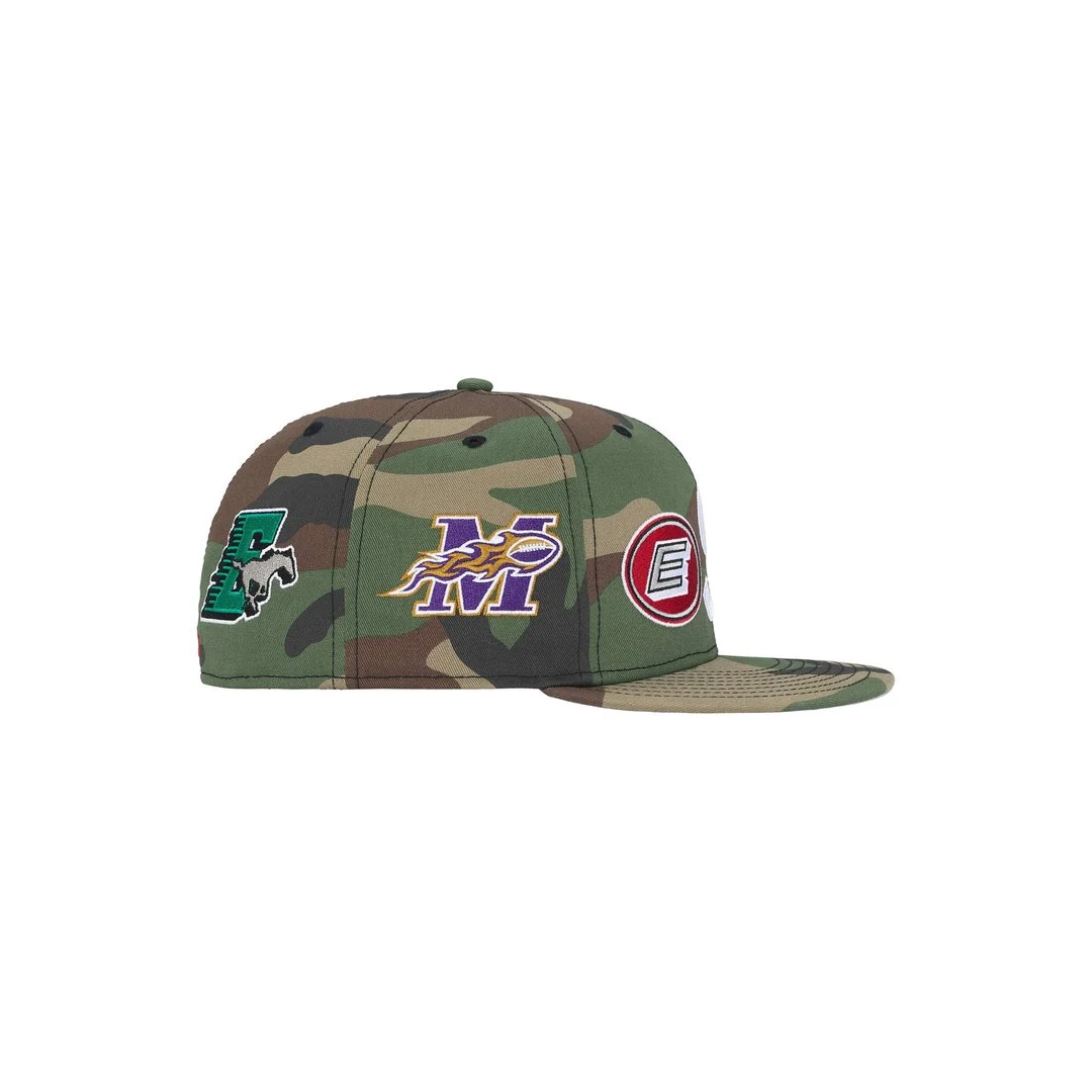Supreme Mascots S Logo New Era® Fitted Hat Camo