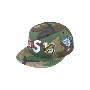 Supreme Mascots S Logo New Era® Fitted Hat Camo