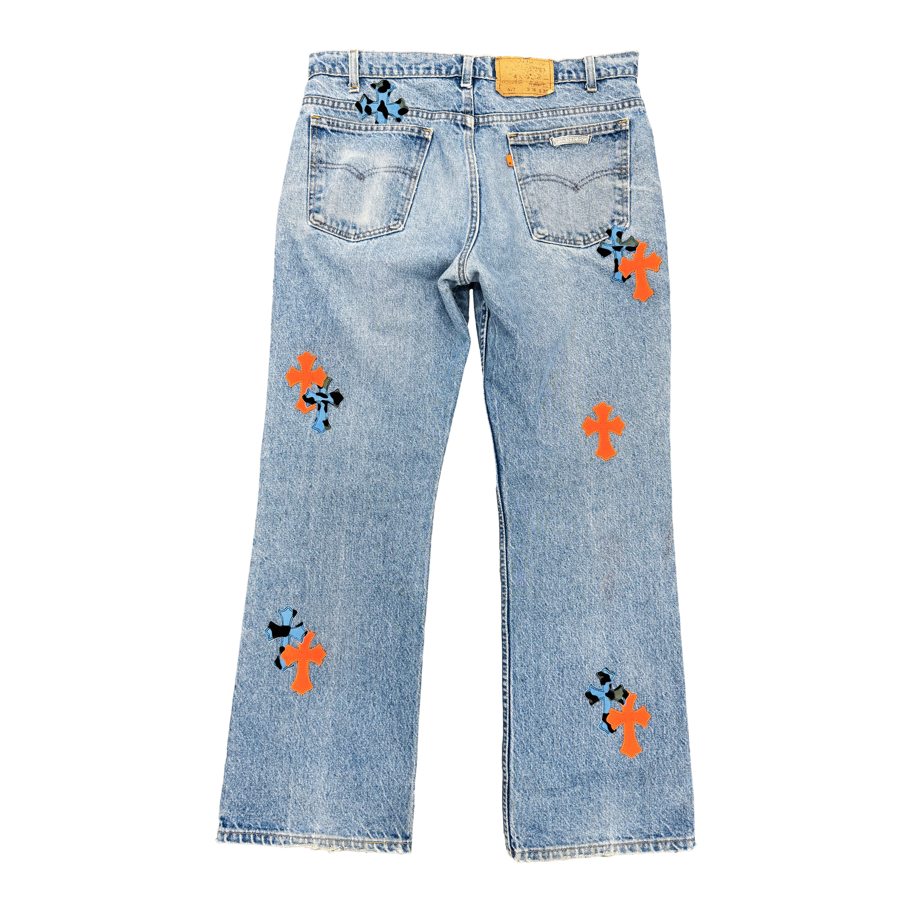 Chrome Hearts St Barths Exclusive Cross Patch Jeans