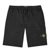 Stone Island Cotton Fleece Sweatshort Black