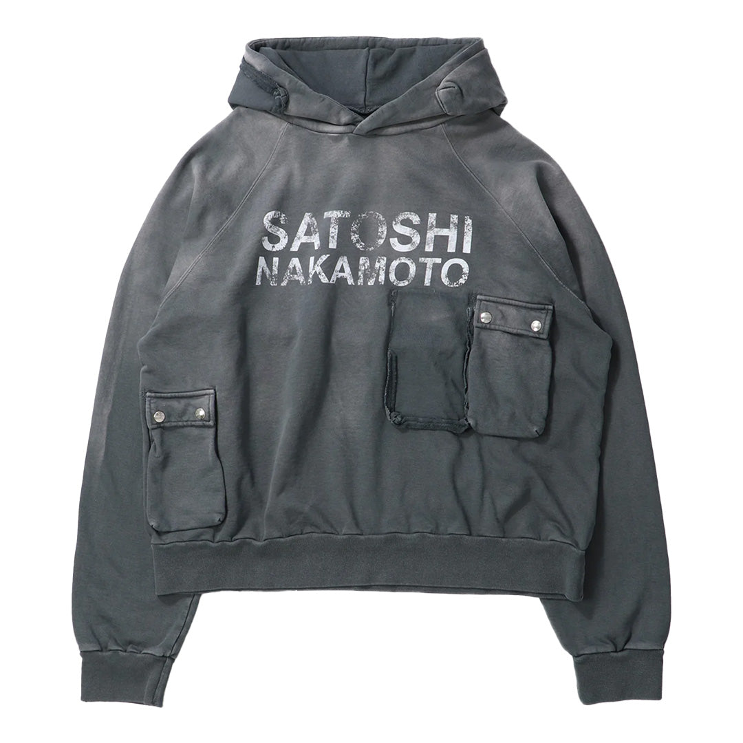 Satoshi Nakamoto 'Satoshi' Cargo Hoodie Black