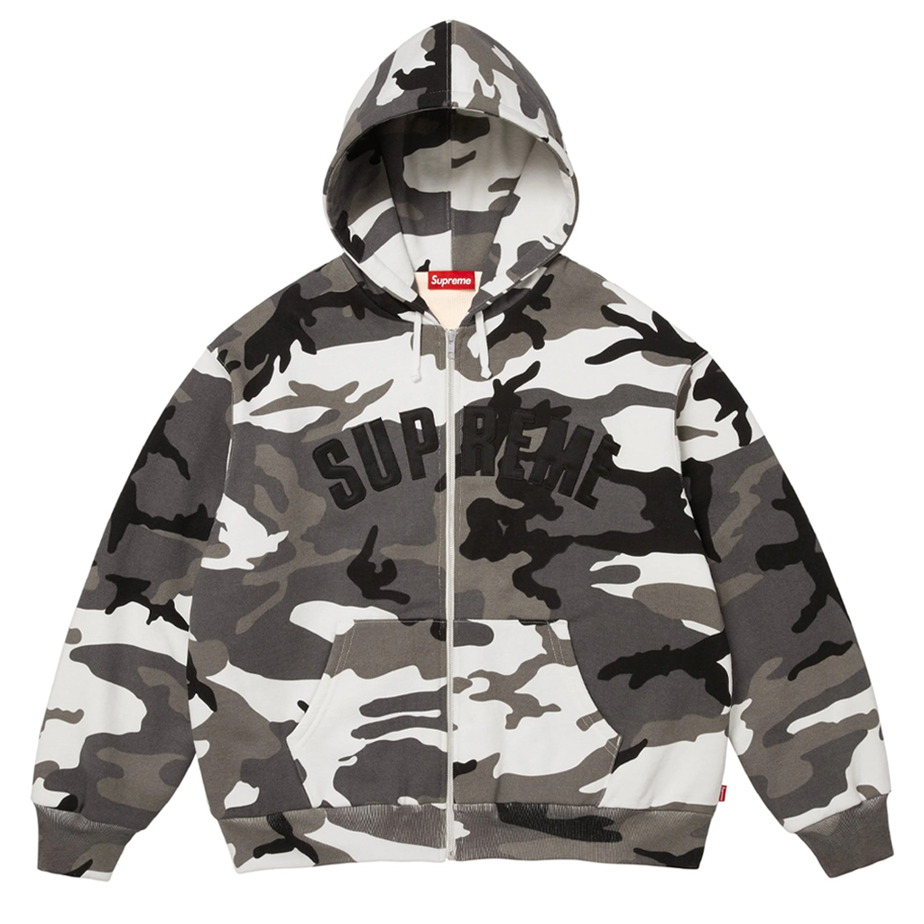 【美品】 Supreme AW12 M-51 Gonz Size L Supreme Arc Thermal Lined Zip Up Hoodie Snow Camo | Kenshi