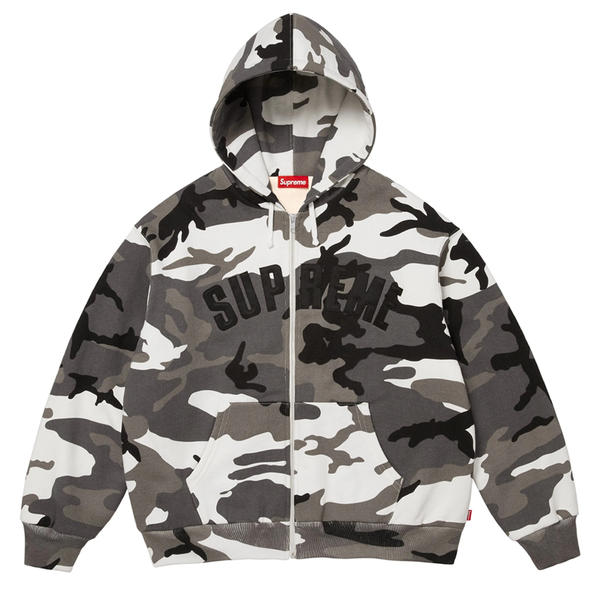 Supreme Arc Thermal Lined Zip Up Hoodie Snow Camo | Kenshi