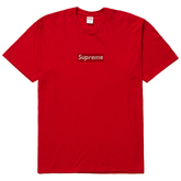 Supreme x Swarovski Box Logo T-Shirt Red