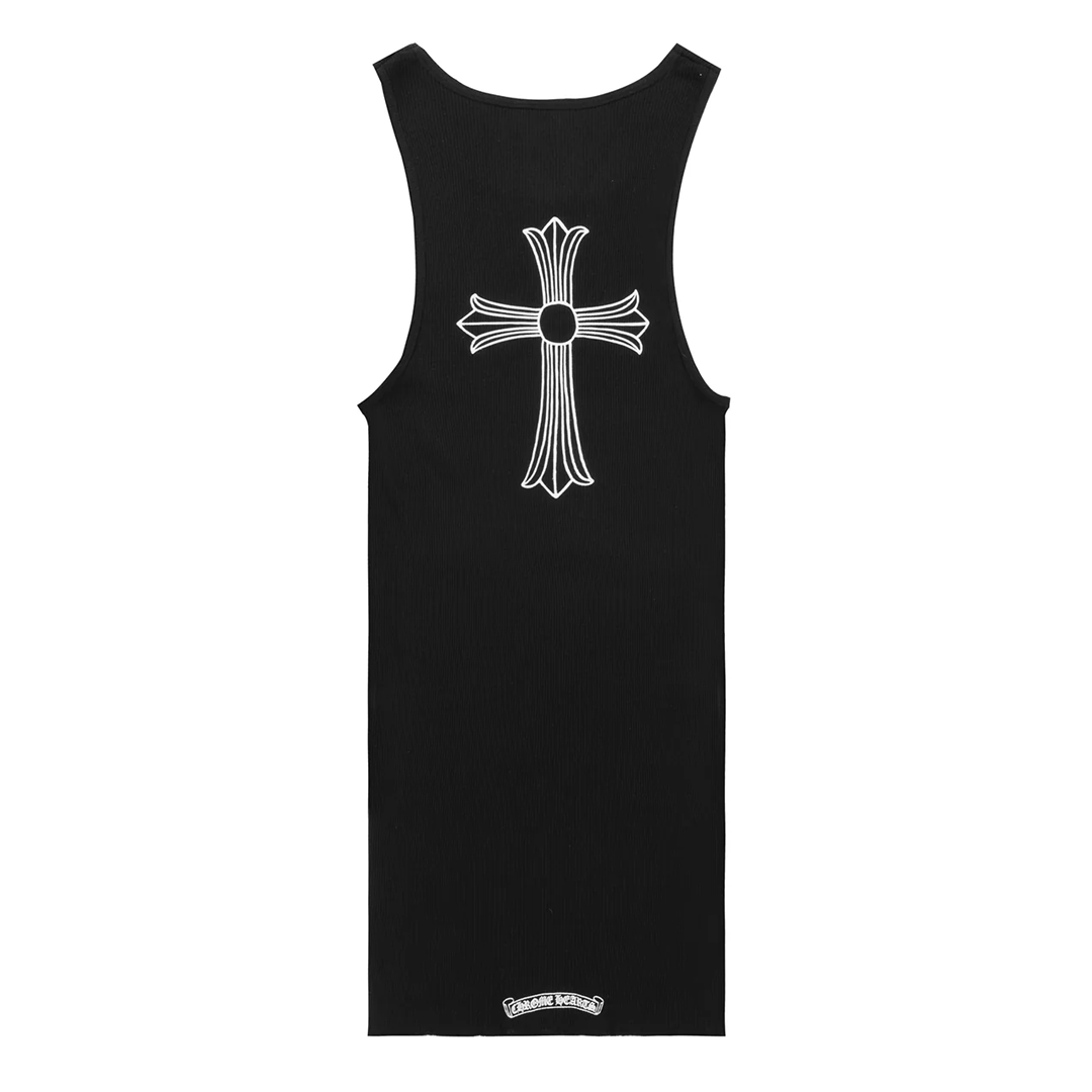 Chrome Hearts T Bar Rib Tank Top Black