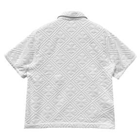 Chrome Hearts Terry Cloth Short Sleeve Shirt White