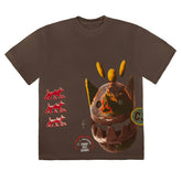 Travis Scott Never Backward T-Shirt Brown