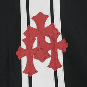 Chrome Hearts Triple Cross Patch Racing Jacket Black