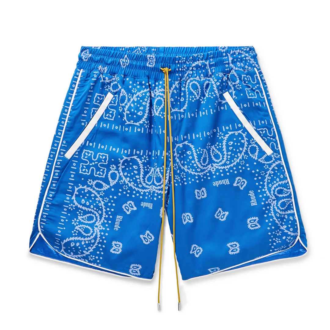 Rhude Bandana Track Shorts Blue