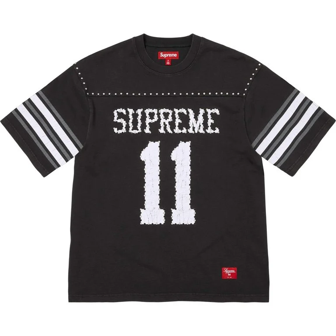 Supreme Studded S/S Football Top Black
