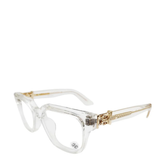 Chrome Hearts "Vagillionaire 2" Clear/Gold Glasses
