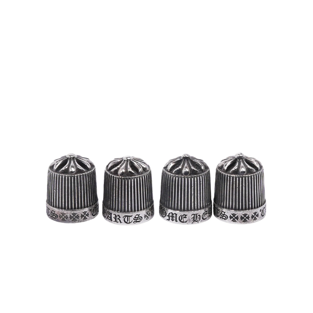 Chrome Hearts Silver Valves Caps