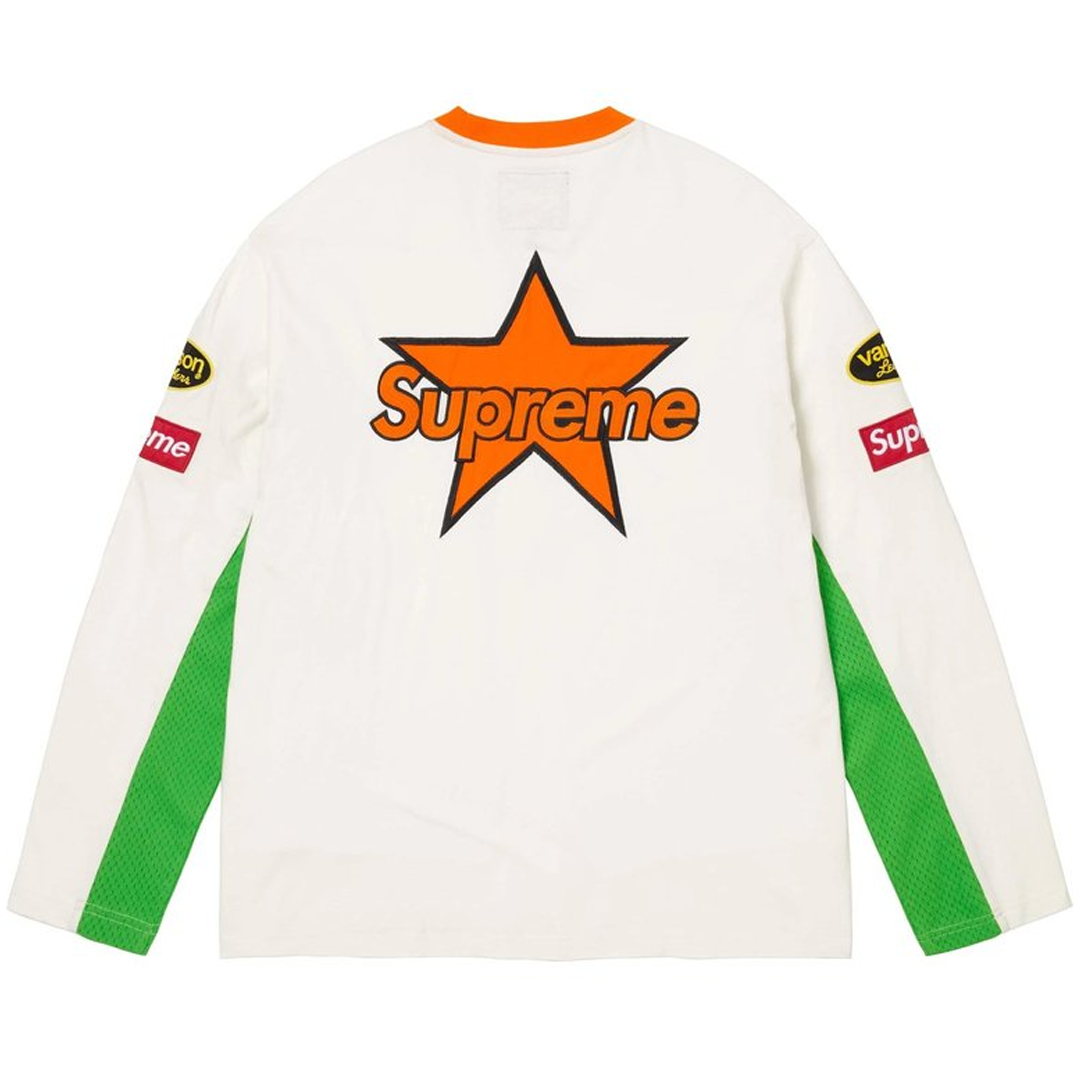 Supreme x Vanson Leathers® L/S Top White