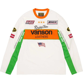 Supreme x Vanson Leathers® L/S Top White