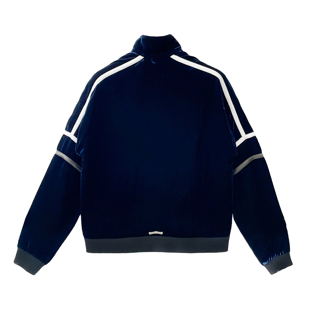 Chrome Hearts Velour Track Jacket Navy