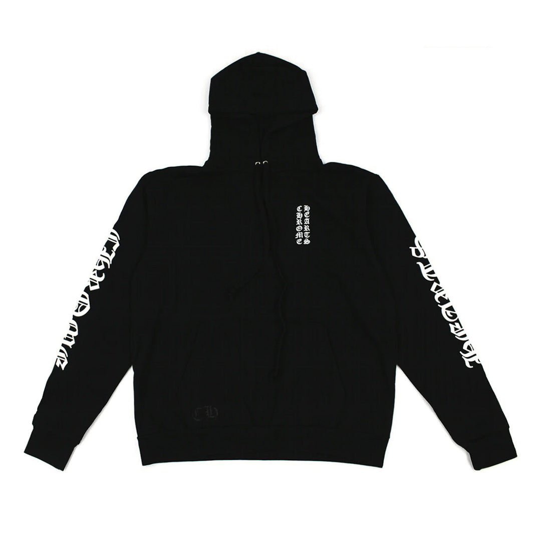 Chrome Hearts Vertical Logo Hoodie Black