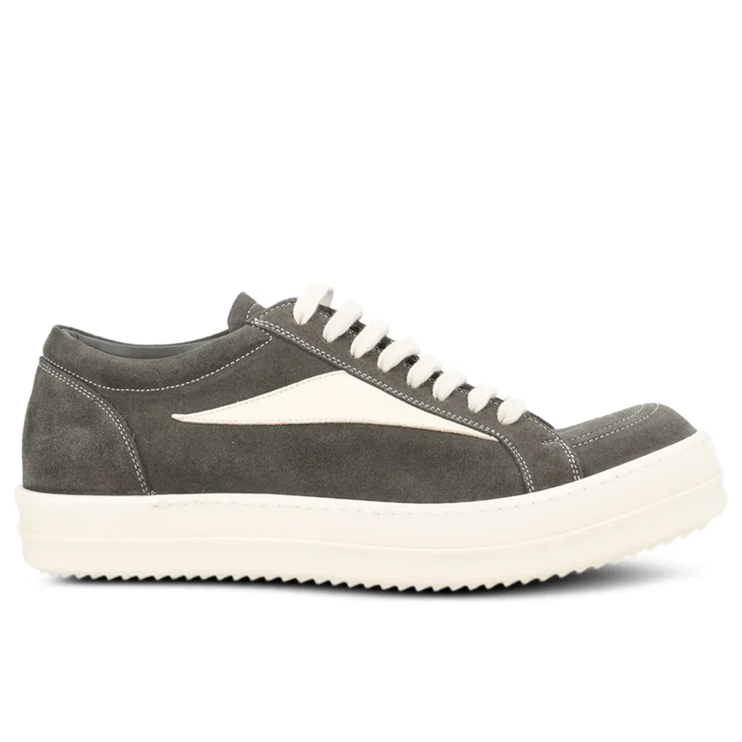 Rick Owens Gray Suede Hollywood Vintage Sneakers
