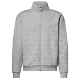 Louis Vuitton Monogram Embossed Track Top Grey