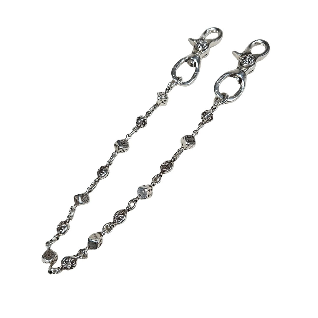 Chrome Hearts Double Clasp Dice Wallet Chain (17 Inch) | Kenshi