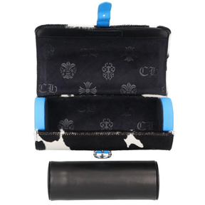 Chrome Hearts Blue Cemetery Patch Pony Hair Watch Roll