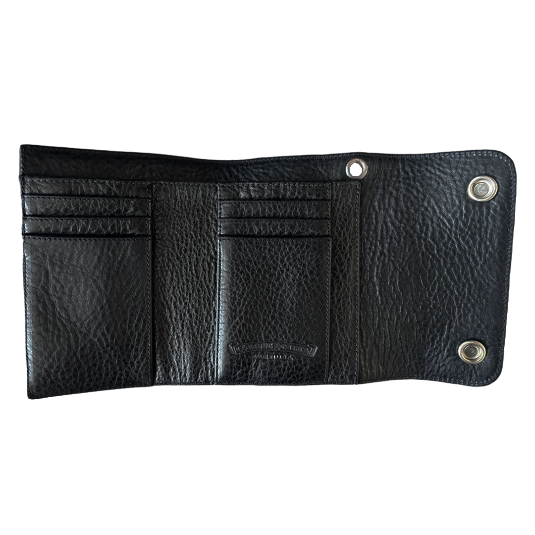 Chrome Hearts Mini Wave Heavy Leather Wallet
