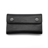 Chrome Hearts Wave Heavy Leather Long Wallet