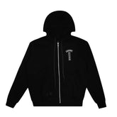 Chrome Hearts Shoulder Logo Zip Up Thermal Hoodie