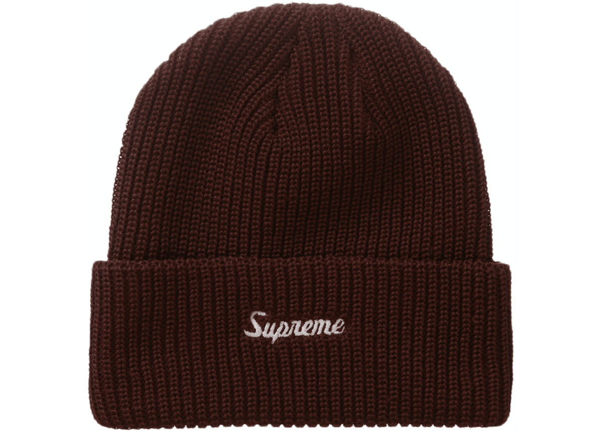 Supreme Loose Gauge Beanie Brown