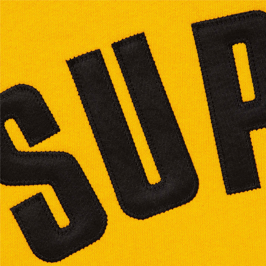 Supreme Arc Thermal Lined Zip Up Hoodie Yellow