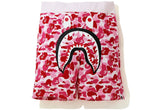 Bape Big Abc Camo Shark Sweat Shorts Pink
