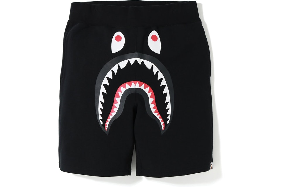 Bape Shark Sweat Shorts Black