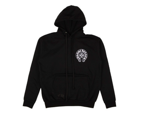 Chrome Hearts Miami Exclusive Horse Shoe Floral Hoodie Black