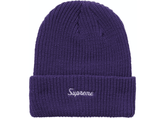 Supreme Loose Gauge Beanie Purple