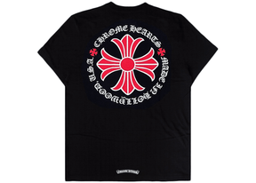 Chrome Hearts Made In Hollywood Plus Cross T-shirt Black/Red