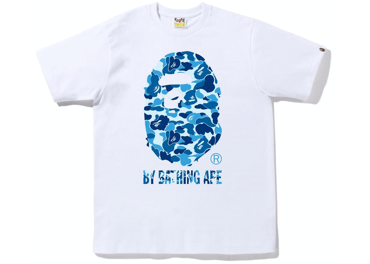 Bape Abc Camo By Bathing Ape Tee White Blue